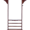 Deluxe 8 Cue Wall Rack - Chocolate